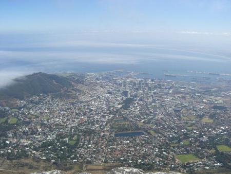 Vue de Cape Town depuis Table Mountain